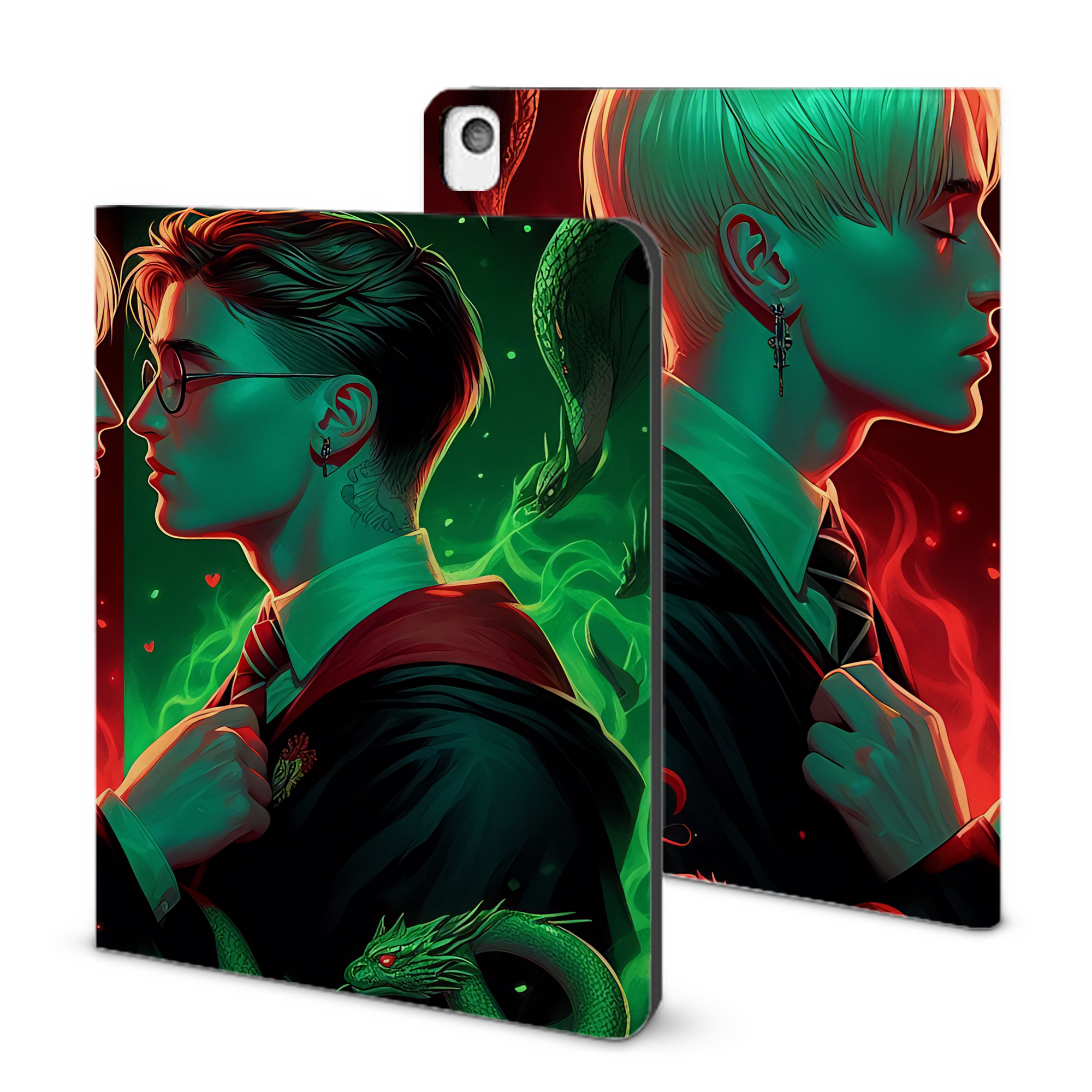 （画像用） Harry Potter ハリー・ポッターシリーズ IPadケース ペンホルダー付き ブックスタイルデザイン